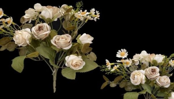 0080 BUQUE MINI FLOR CREME
