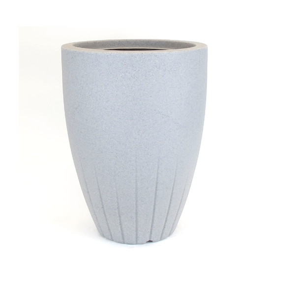 CFP1-BC VASO CONE FRISADO POLIETILENO No1 BRANCO CARRARA