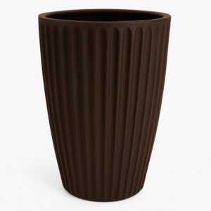 VASO POLIETILENO PLISSADO P (MARROM)