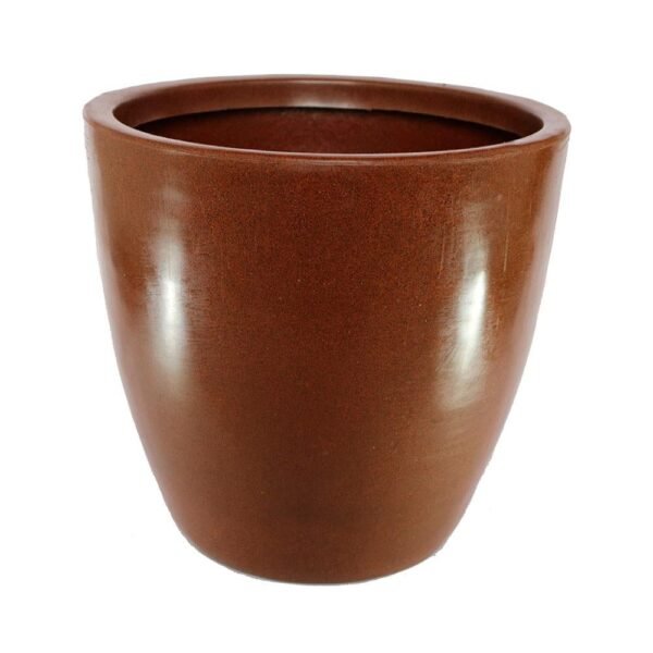VASO POLIETILENO PEROLA OVAL P (MARROM)