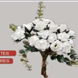 0711 BUQUE FLOR MINI ROSA BRANCA