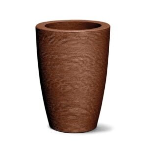 VASO POLIETILENO CONICO GRAFIATTO P (MARROM)