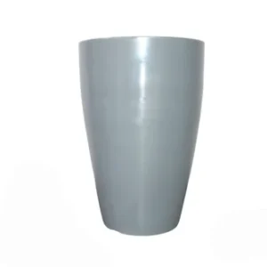VASO POLIETILENO LISO G CINZA REF 330