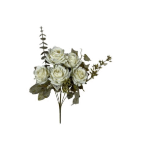 DCX9169 - BQ DE MINI ROSAS 32CM CREME