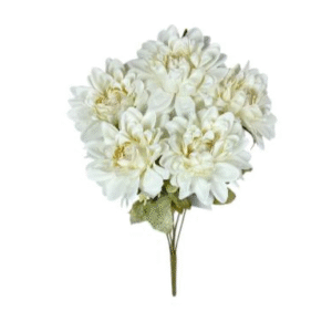 DCX9167 - BQ DE CRISANTEMOS 42CM CREME