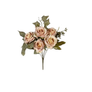 DCX9169 - BQ DE MINI ROSAS 32CM ROSA ENVELHECIDO