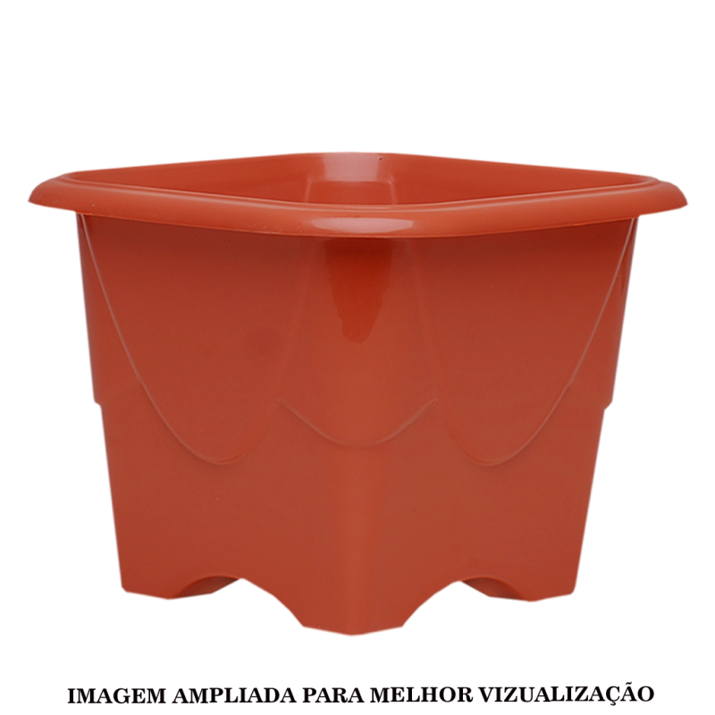 VASO QUADRADO N°2 - CERÂMICA - 1,7 litros - Imagem 2